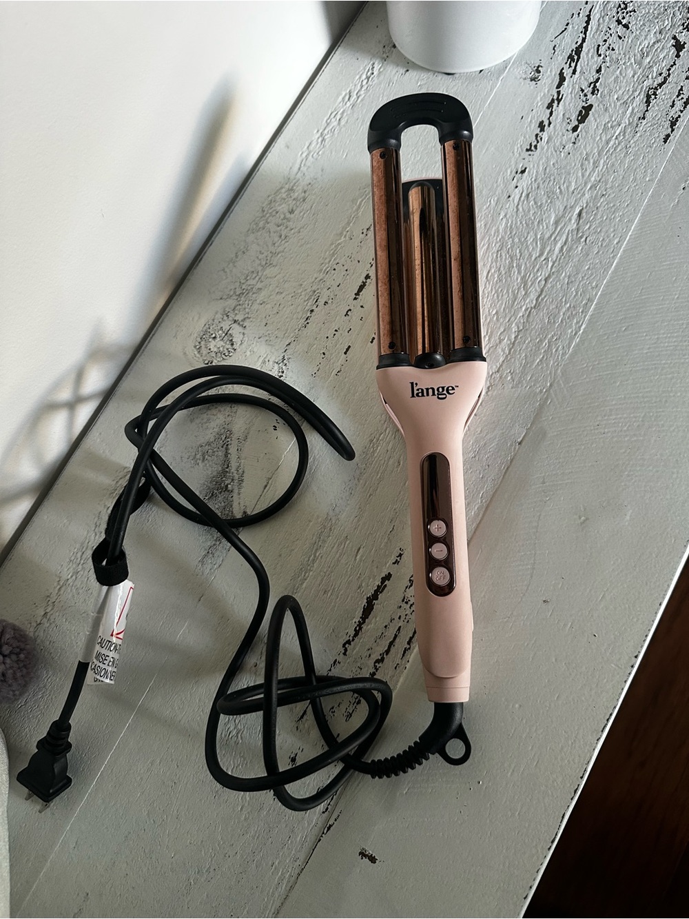 Lange 3-Barrel Hair Waver in Pink and Rose Gold